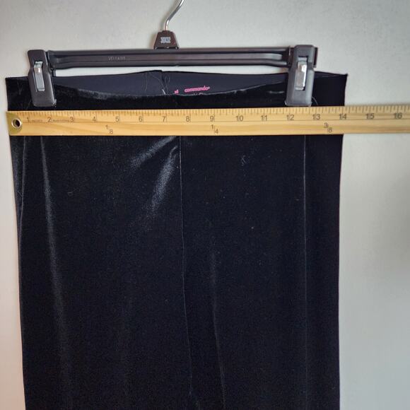 Commando Black Velvet Leggings Size XL Perfect Control  Minimalist Chic SLG05 - Picture 7 of 10